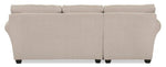 Althea 2-Piece Sectional with Left-Facing Chaise - Mocha
