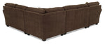 Althea 4-Piece Sectional with Left-Facing Chaise - Coffee