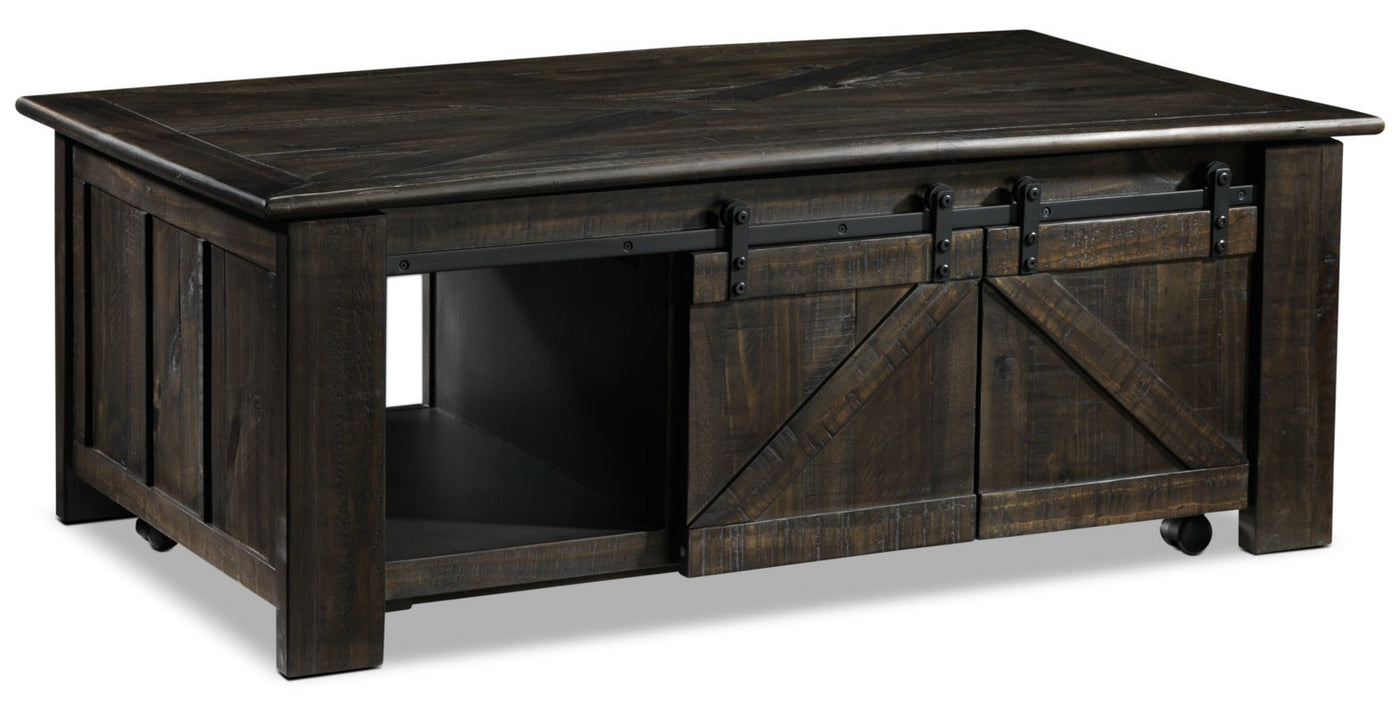 Gable Lift-Top Coffee Table - Weathered Charcoal