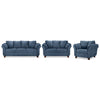 Collier Sofa, Loveseat and Chair Set - Cobalt Blue