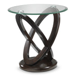 Atomic End Table - Brown Cherry