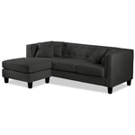 Astin Chaise Sofa - Dark Grey