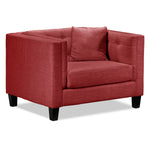 Astin Sofa, Loveseat and Chair and a Half Set - Red