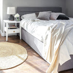 Kalasin Upholstered Platform King Bed - Grey/Beige