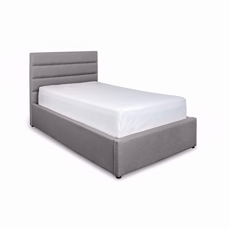 Kalasin Upholstered Platform King Bed - Grey/Beige