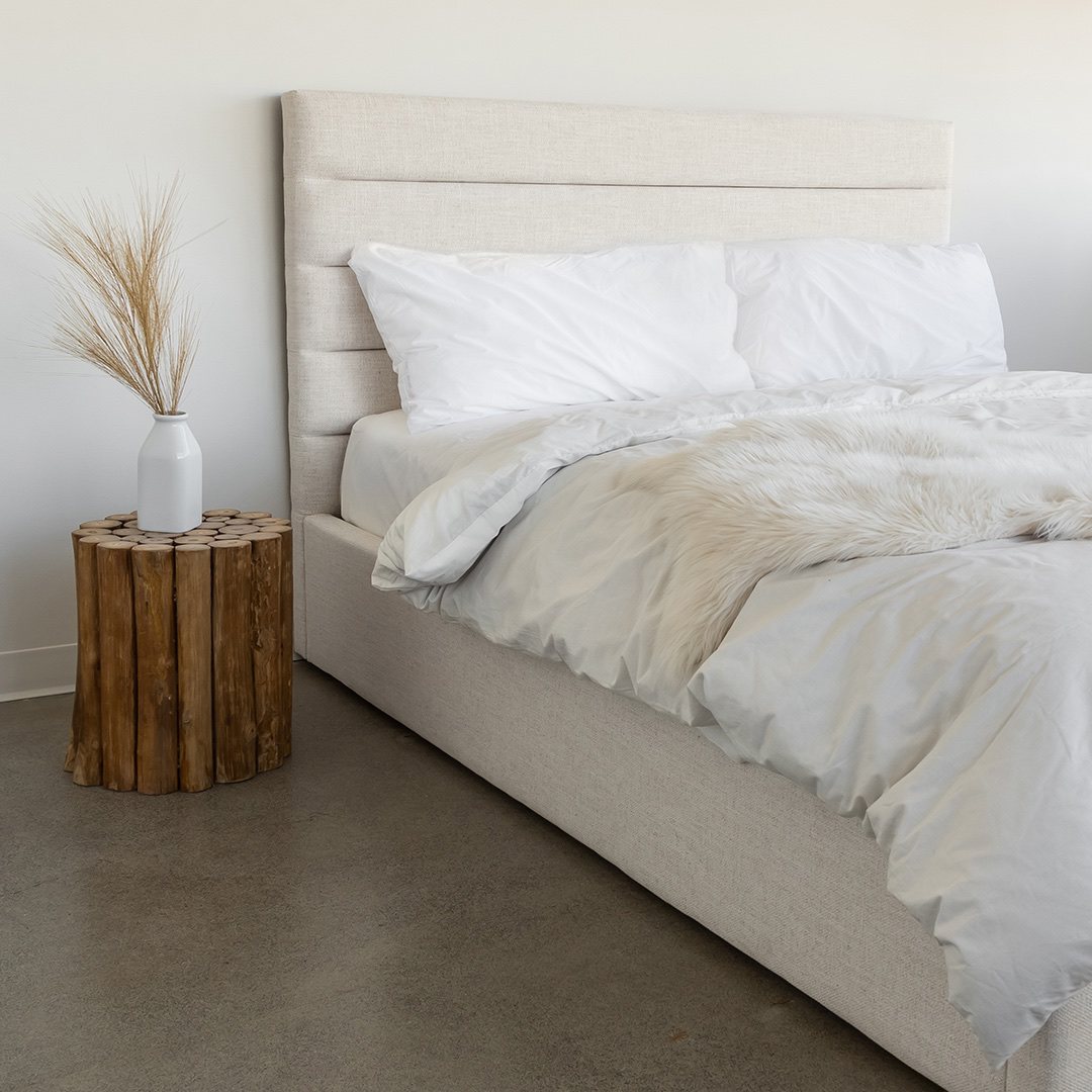 Kalasin Storage Platform Full Bed - Cream