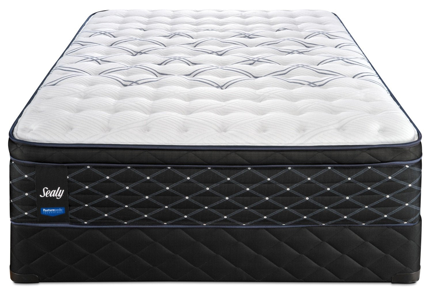 Sealy Entity Firm King Mattress and Split Low-Profile Boxspring Set
