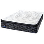 Sealy 6K Cushion Firm King Mattress and Split Low-Profile Boxspring Set