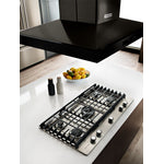 KitchenAid Black Stainless Steel 36" 600 CFM Island-Mount Canopy Range Hood - KVIB606DBS