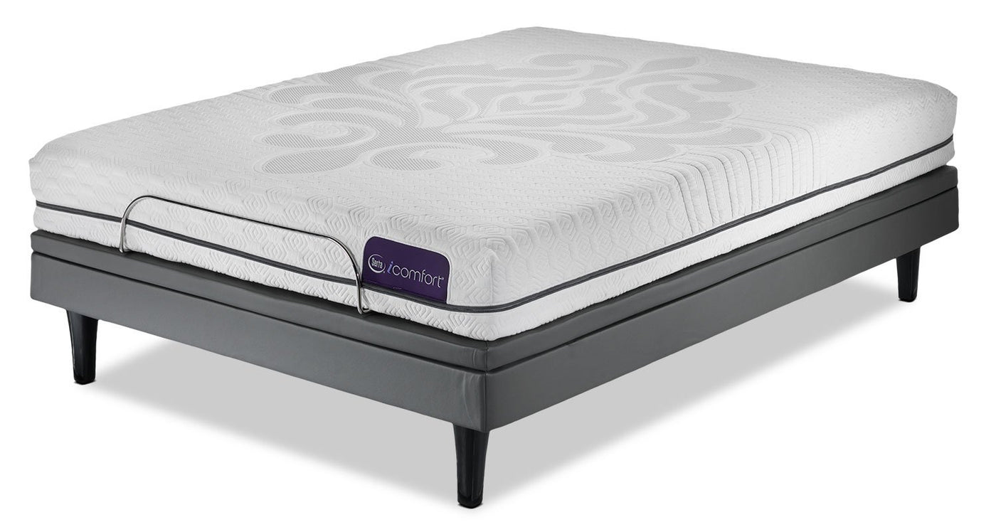 Serta iComfort Eco Levity Firm Queen Mattress and Motion Perfect III Complete Adjustable Base Set