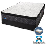 Sealy Ethos Plush Queen Mattress and Low-Profile Boxspring