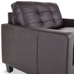 Kylie Leather Sofa and Chair and a Half Set - Coffee