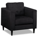 Anthena Sofa, Loveseat and Chair Set - Charcoal
