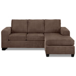 Fava Chaise Sofa - Light Brown
