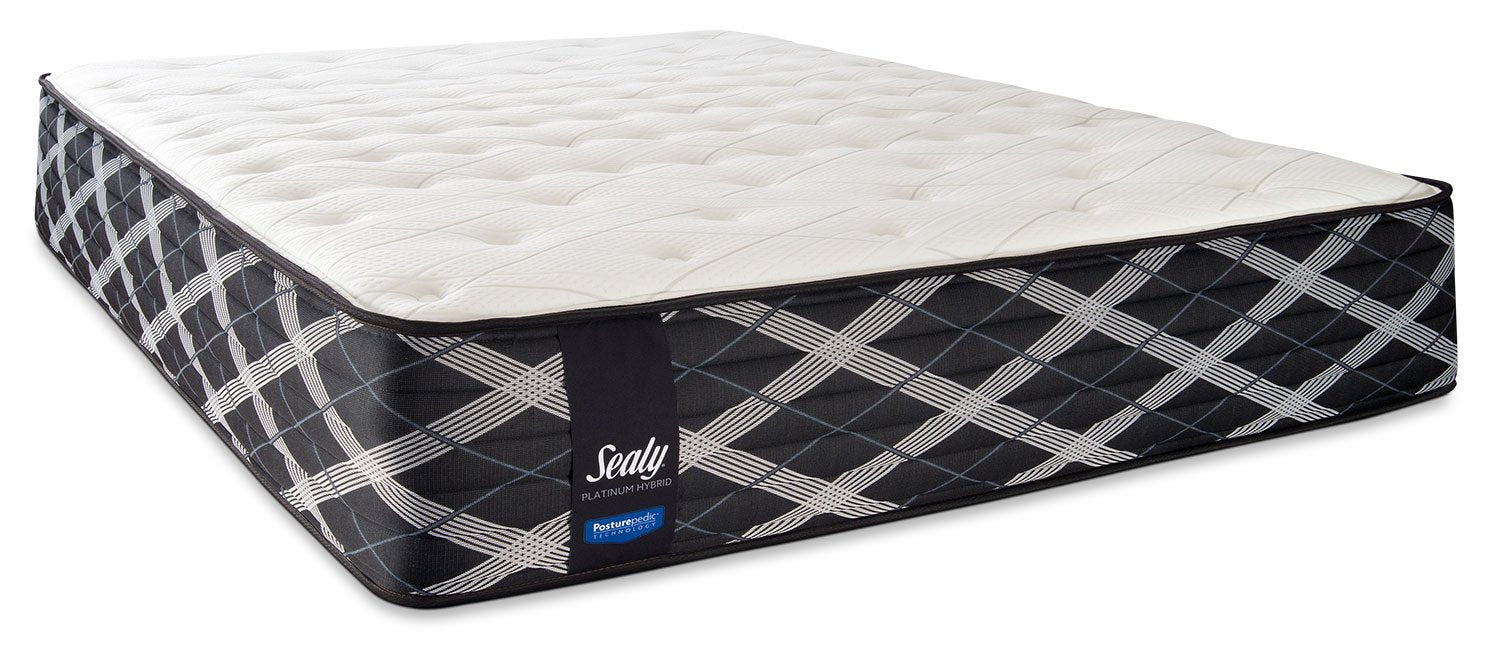 Sealy Thoughtful Hybrid Firm Full Mattress and Low-Profile Boxspring Set