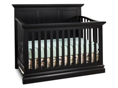 Cameron Convertible Panel Crib - Black
