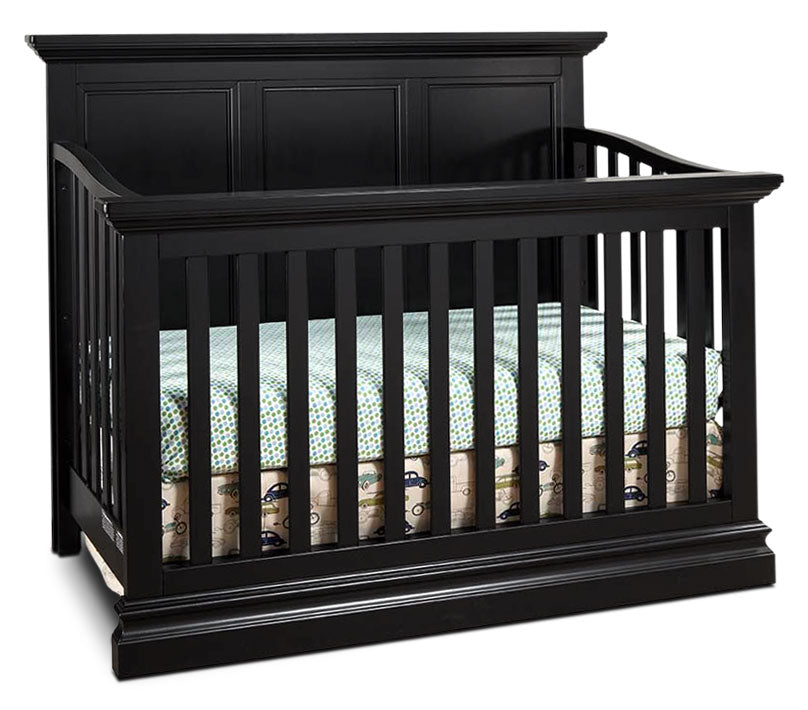 Cameron Convertible Panel Crib - Black