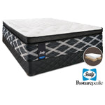 Sealy Mastery Hybrid Plush Queen Mattress and Split Boxspring Set