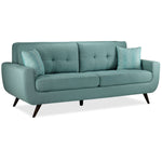 Julian Sofa and Loveseat Set - Teal