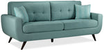 Julian Sofa and Loveseat Set - Teal