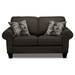 Drake Sofa and Loveseat Set - Pewter