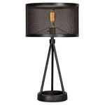 Brooklyn 27" Table Lamp - Black Steel