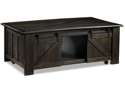 Gable Lift-Top Coffee Table - Weathered Charcoal
