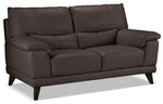 Braylon Sofa, Loveseat and Chair Set - Dark Chocolate