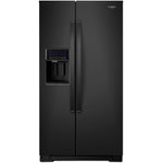Whirlpool Black Counter-Depth Side-by-Side Refrigerator (21 Cu. Ft.) - WRS571CIHB