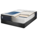Sealy Pathos Plush Twin Mattress and Boxspring Set