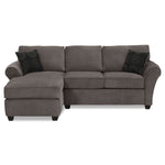 Althea 2-Piece Sectional with Left-Facing Chaise - Charcoal