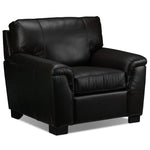 Reynolds Leather Chair - Coffee