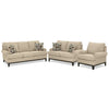Crizia Sofa, Loveseat and Chair Set - Mocha