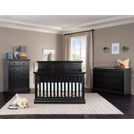 Cameron Convertible Panel Crib - Black