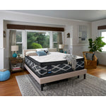 Sealy Figment Hybrid Cushion Firm King Mattress and Split Boxspring Set