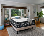 Sealy Figment Hybrid Cushion Firm Full Mattress and Low-Profile Boxspring Set