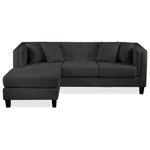 Astin Chaise Sofa - Dark Grey