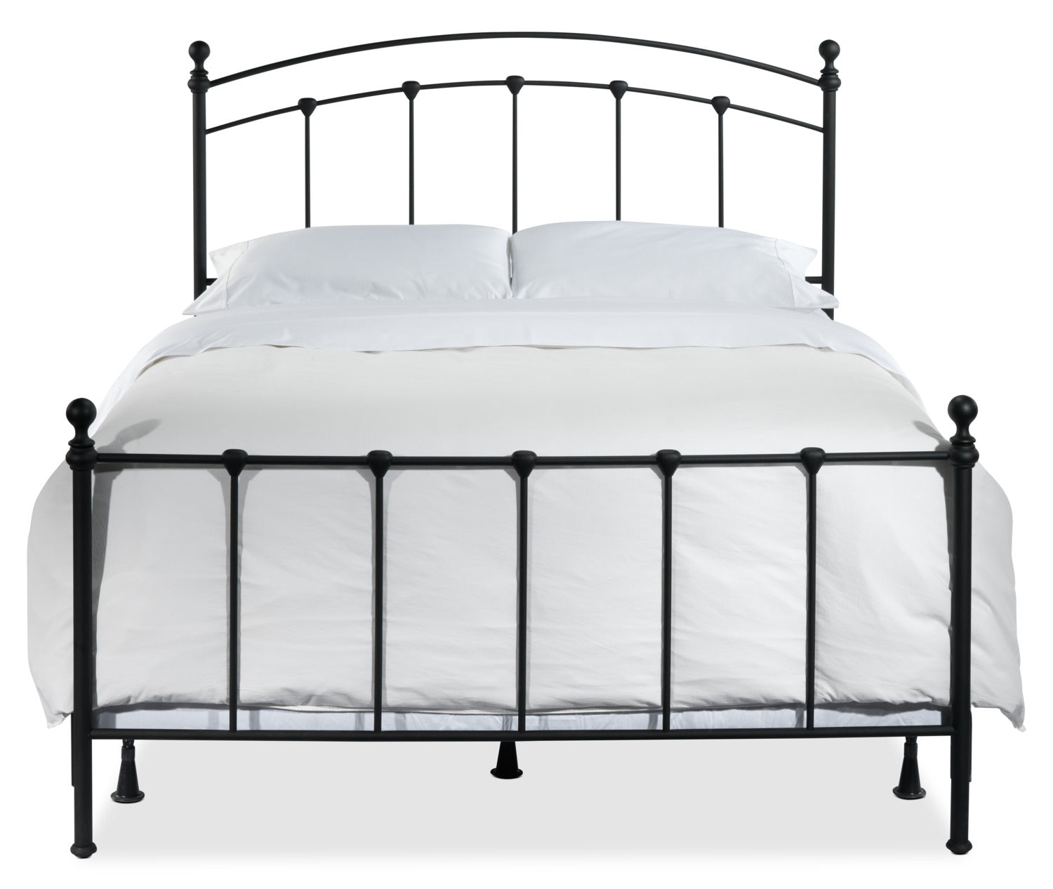 Sanford 3-Piece Twin Bed - Matte Black
