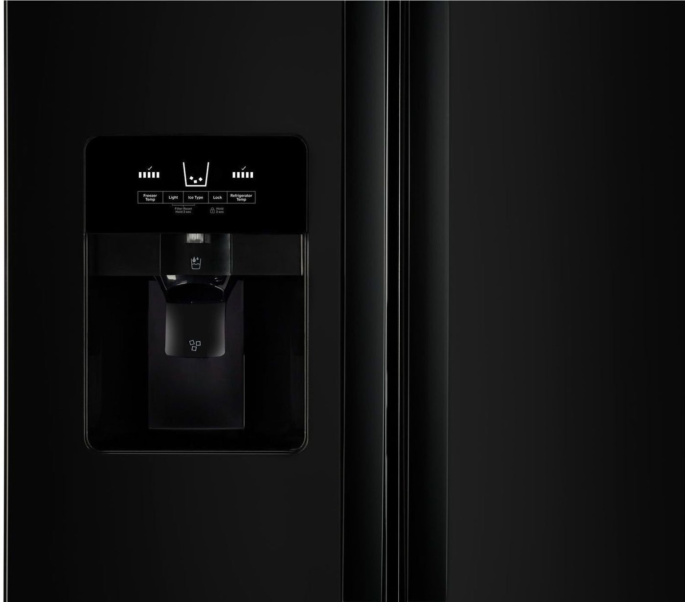 Whirlpool Black Side-by-Side Refrigerator (21 Cu. Ft.) - WRS331SDHB