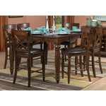 Kingstown 7-Piece Counter Height Dining Room Set - Chocolate