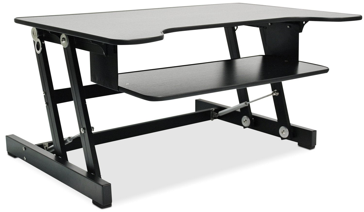 Rocelco Adjustable Desk Riser - Black
