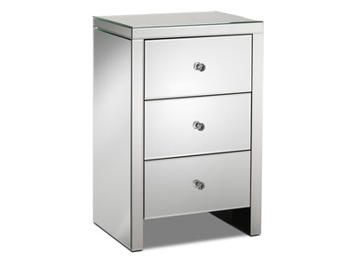 Illusion Night Table - Mirrored Glass