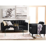 Anthena Polyester Sofa - Charcoal