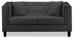 Astin Loveseat - Dark Grey