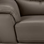 Braylon Leather Sofa and Chair Set - African Grey