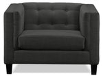 Astin Chair and a Half - Dark Grey