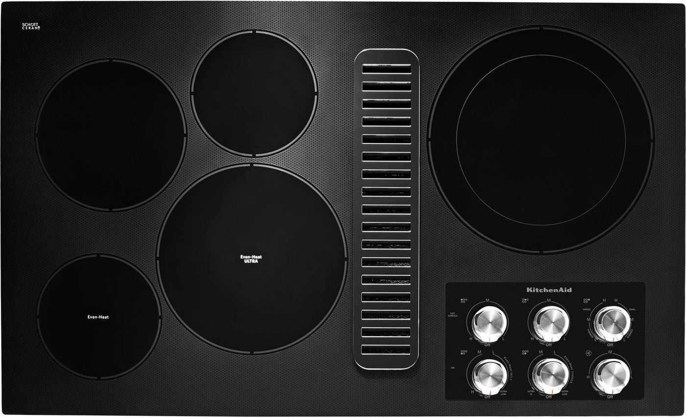 KitchenAid Stainless Steel 36" Electric Downdraft Cooktop - KCED606GSS