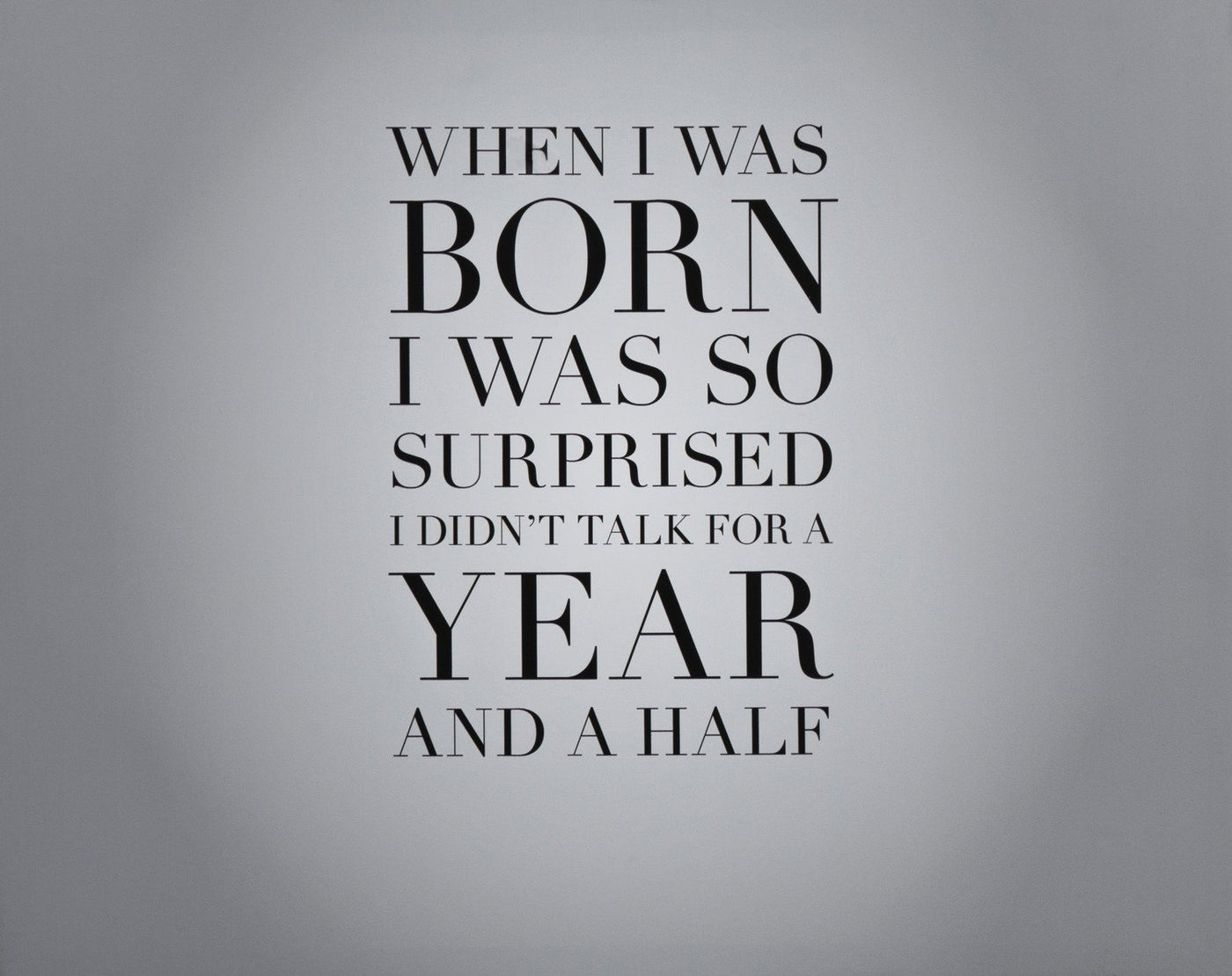 When I Was Born Canvas Print (20" X 16")