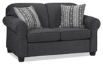 Aristotle Sofa, Loveseat and Chair Set - Graphite