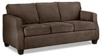 Agnes Sofa, Loveseat and Chair Set - Chocolate